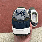A Bathing Ape Bape SK8 Sta Army Green Dark Blue - 6