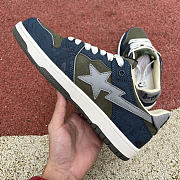 A Bathing Ape Bape SK8 Sta Army Green Dark Blue - 3