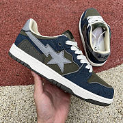 A Bathing Ape Bape SK8 Sta Army Green Dark Blue - 2