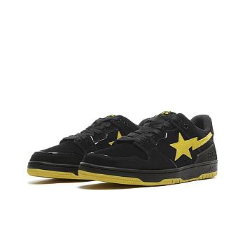A Bathing Ape Sk8 Sta Black Electric Yellow