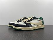 Fragment Design x Travis Scott x Air Jordan 1 Retro Low Green Black White DM7866-128 - 1