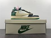 Fragment Design x Travis Scott x Air Jordan 1 Retro Low Green Black White DM7866-128 - 3
