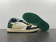 Fragment Design x Travis Scott x Air Jordan 1 Retro Low Green Black White DM7866-128 - 5