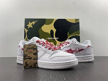 A Bathing Ape Bape Sta Low White ABC Camo Pink