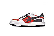 A Bathing Ape Bape SK8 Sta White Red - 1