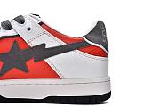 A Bathing Ape Bape SK8 Sta White Red - 3