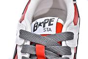 A Bathing Ape Bape SK8 Sta White Red - 4