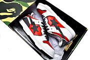 A Bathing Ape Bape SK8 Sta White Red - 6