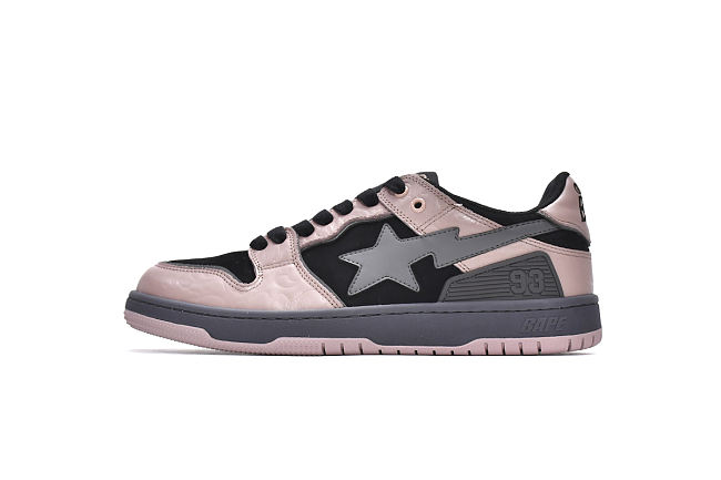 A Bathing Ape Bape SK8 Sta Dirty Pink Black - 1