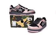 A Bathing Ape Bape SK8 Sta Dirty Pink Black - 4