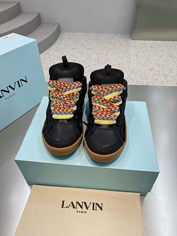 LEATHER CURB SNEAKERS 06
