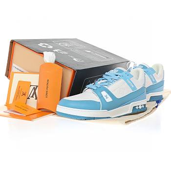 Louis Vuitton Trainer Low White Sky Blue
