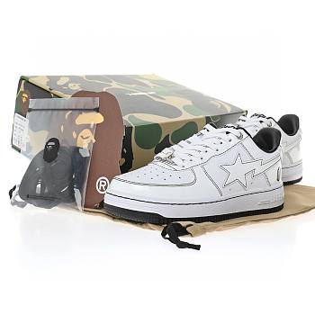A Bathing Ape Bape SK8 Sta Triple White