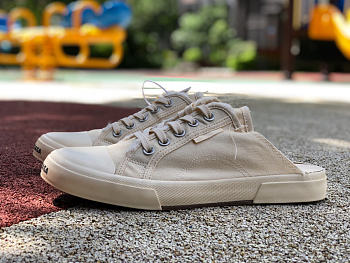 PARIS TRAINERS MULE WHITE