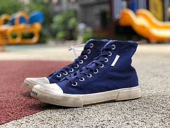 PARIS TRAINERS HIGH BLUE
