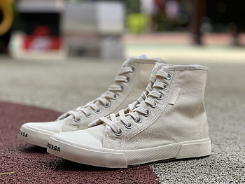 PARIS TRAINERS HIGH WHITE