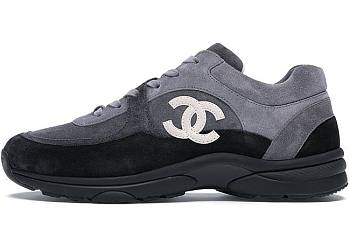 Chanel Low Top Trainer CC Grey G34360 X52117 94305