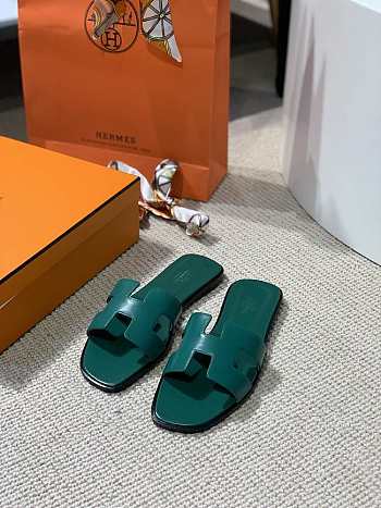 Hermes Slippers Green