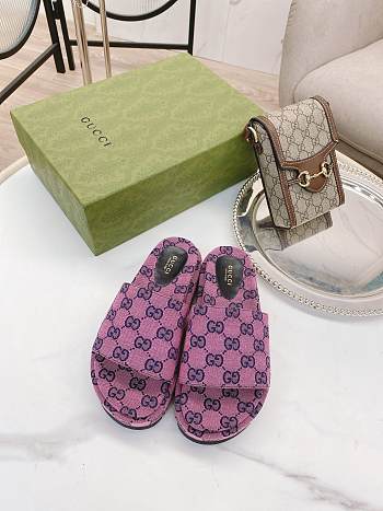 Women's platform slide sandal 08