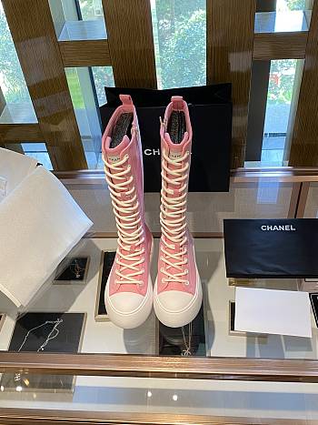 Chanel sneaker high boots 07