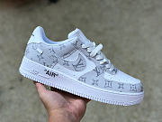Giày Louis Vuitton x Nike Air Force 1 Low By Virgil Abloh ‘Grey’ - 2