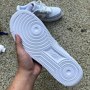 Giày Louis Vuitton x Nike Air Force 1 Low By Virgil Abloh ‘Grey’ - 4