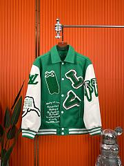 LV VARSITY LEATHER JACKET - 4