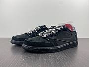 New Travis Scott x Air Jordan 1 Low OG Black and White Line Barb - DM7866-100 - 4