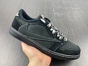 New Travis Scott x Air Jordan 1 Low OG Black and White Line Barb - DM7866-100 - 6