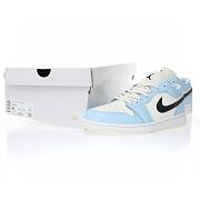 Air Jordan 1 Low Ice Blue Black (GS) - 554723-401 - 2