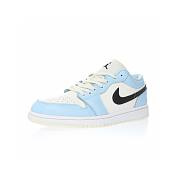 Air Jordan 1 Low Ice Blue Black (GS) - 554723-401 - 3