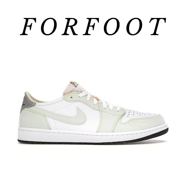 Air Jordan 1 Retro Low White Ghost Green Black  DM7837-10R  - 1