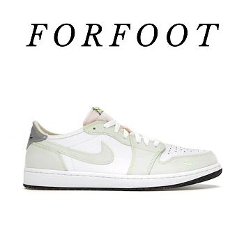Air Jordan 1 Retro Low White Ghost Green Black  DM7837-10R 