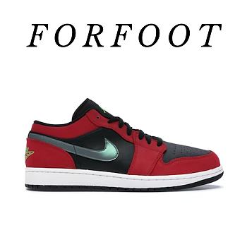 Air Jordan 1 Low Black Green Pulse Gym Red 553558-036