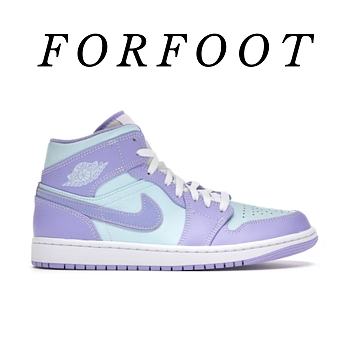 Air Jordan 1 Mid Purple Aqua (GS)  554725-500