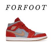 Air  Jordan 1 Mid Denim Red - DM4352-600 - 1