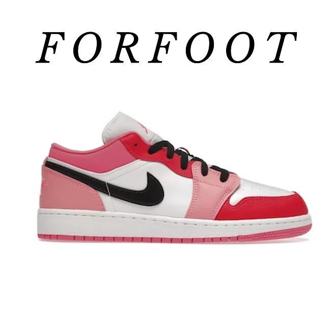 Air Jordan 1 Low Pink Red (GS)  553560-162 - 1