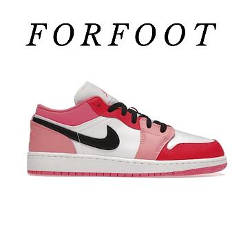 Air Jordan 1 Low Pink Red (GS)  553560-162