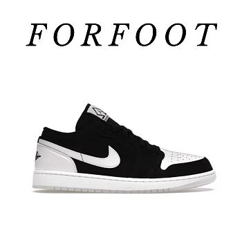 Air Jordan 1 Low Black White Diamond DH6931-001