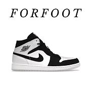 Air Jordan 1 Mid White Black Diamond DH6933-100 - 1