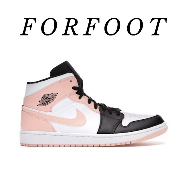 Air Jordan 1 Mid Arctic Orange Black Toe 554724-133 - 1