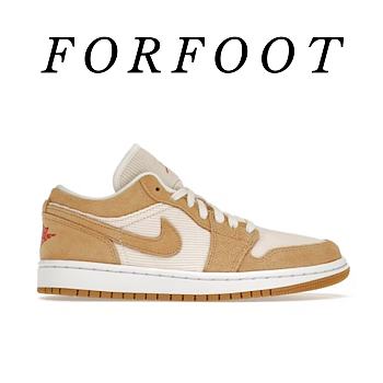 Air Jordan 1 Low SE Twine Orange Quartz Corduroy (W) DH7820-700