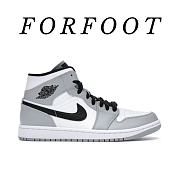 Nike Air Jordan 1 Mid Light Smoke Grey  554724-092 - 1
