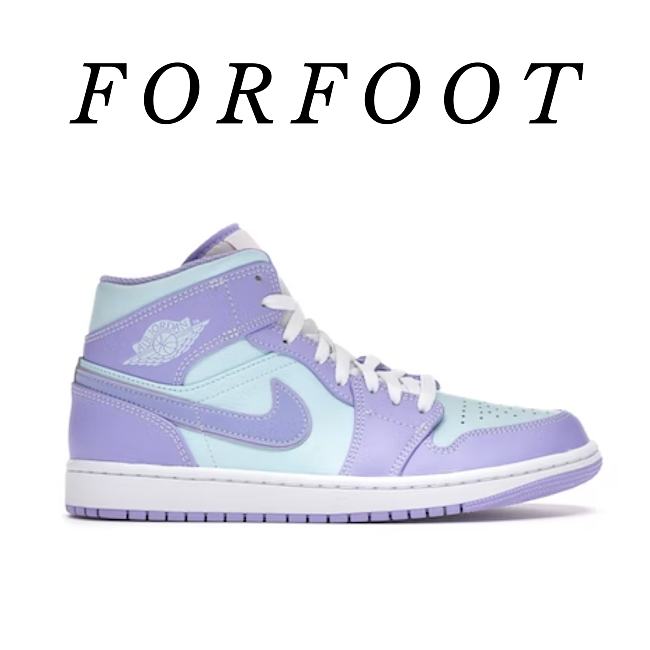 Air Jordan 1 Mid Purple Aqua 554724-500 - 1
