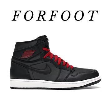Nike Air Jordan 1 Retro High Black Satin Gym Red 555088-060