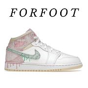 Nike Jordan 1 Mid Paint Drip (GS) DD1666-100 - 1