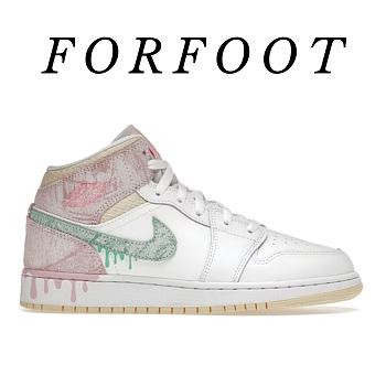 Nike Jordan 1 Mid Paint Drip (GS) DD1666-100
