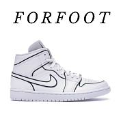 Air Jordan 1 Mid Iridescent Reflective White (W) CK6587-100 - 1