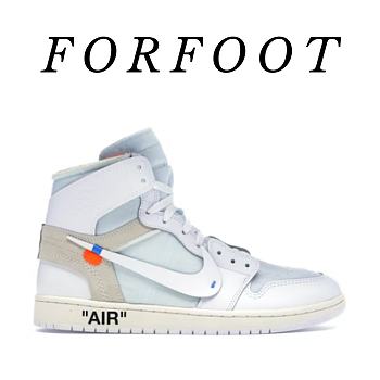  OFF-WHITE x Air Jordan 1 “White AQ0818-100