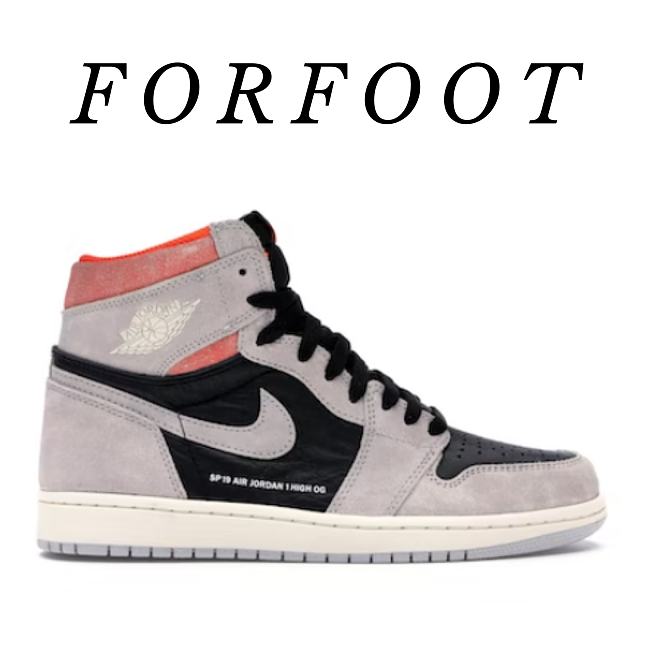 Air Jordan 1 Retro High Neutral Grey Hyper Crimson 555088-018 - 1